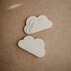 Mushie Silikonowy Gryzak Cloud Gray