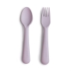 Mushie Sztućce Widelec i Łyżka Soft Lilac