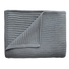 Mushie Kocyk z Organicznej Bawełny Ribbed Gray Melange