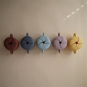 Mushie Kubek Niewysypek na Przekąski Pale Daffodil