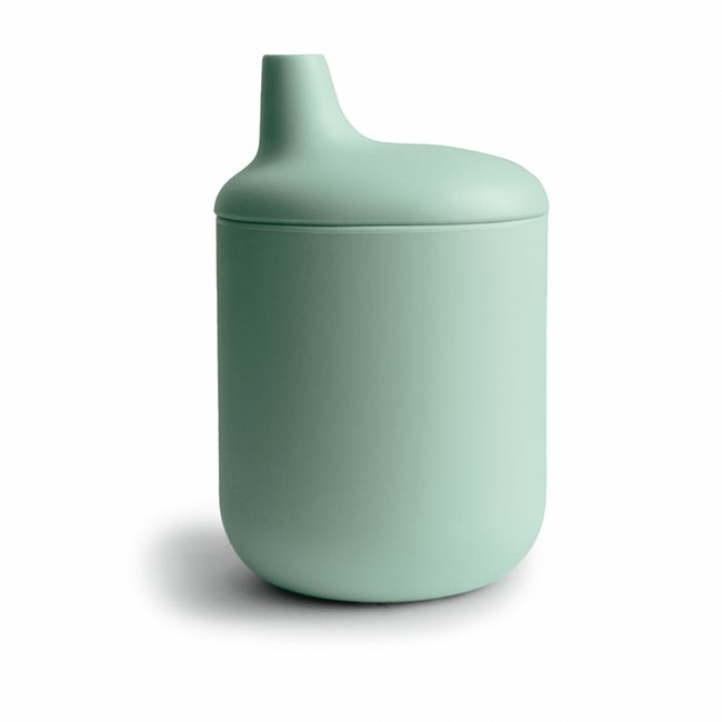 Mushie Silikonowy Kubek Niekapek Cambridge Blue