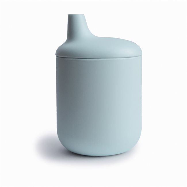 Mushie Silikonowy Kubek Niekapek Powder Blue