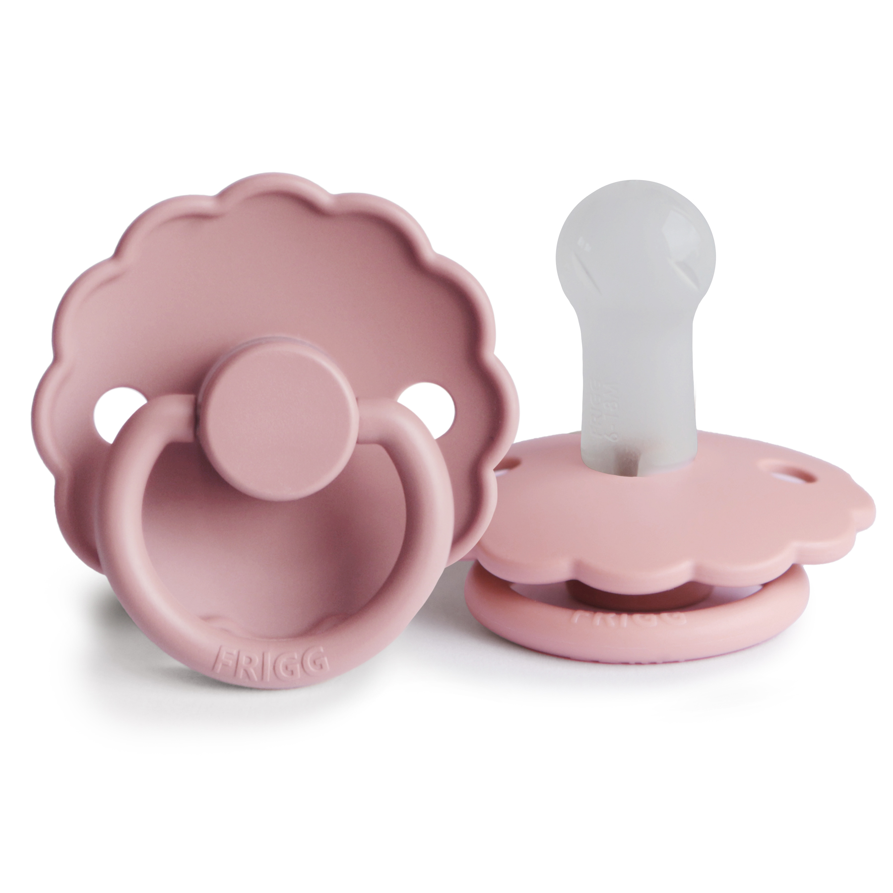 Smoczek FRIGG Daisy Silikon Baby Pink - Rozmiar 2