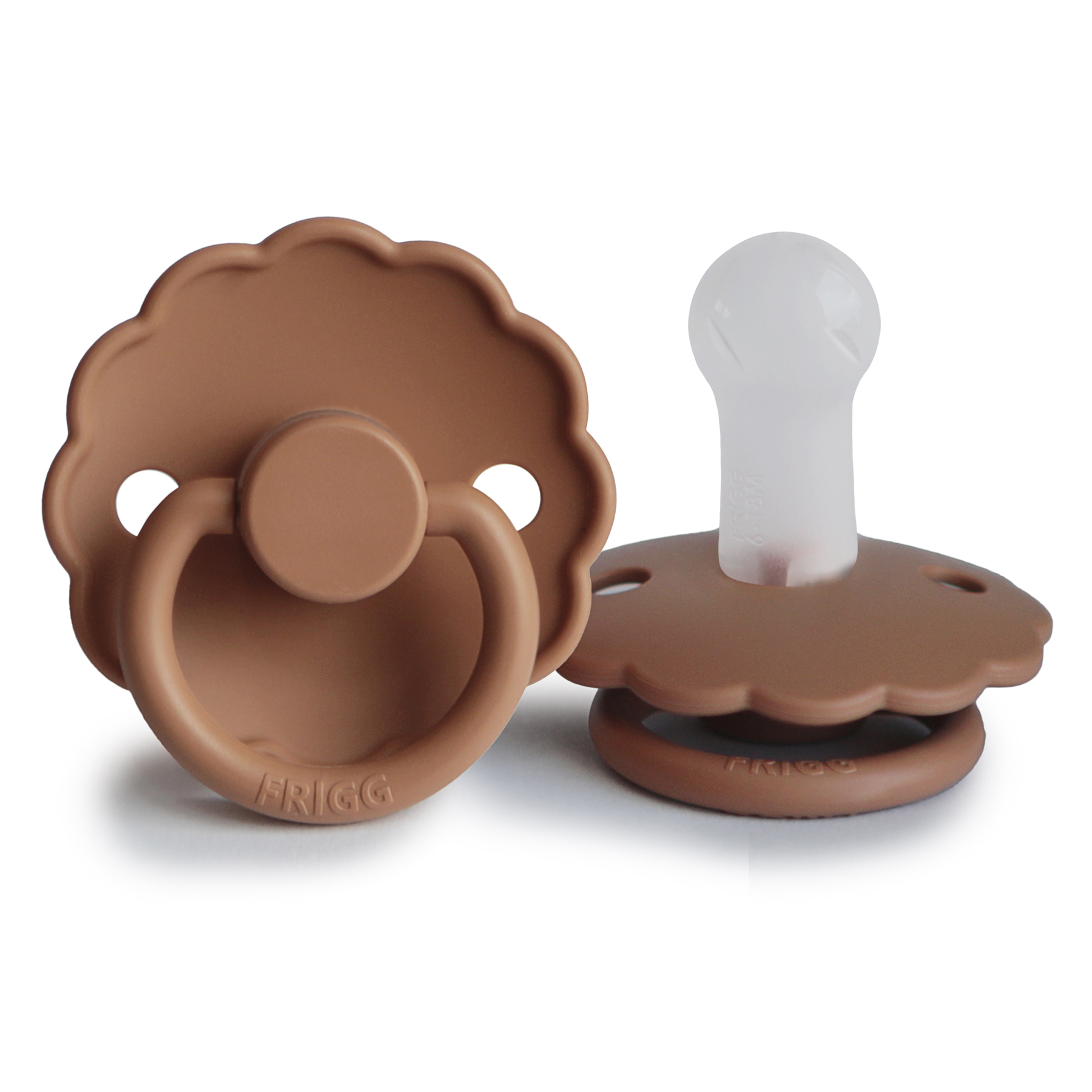 Smoczek FRIGG Daisy Silikon Peach Bronze - Rozmiar 2