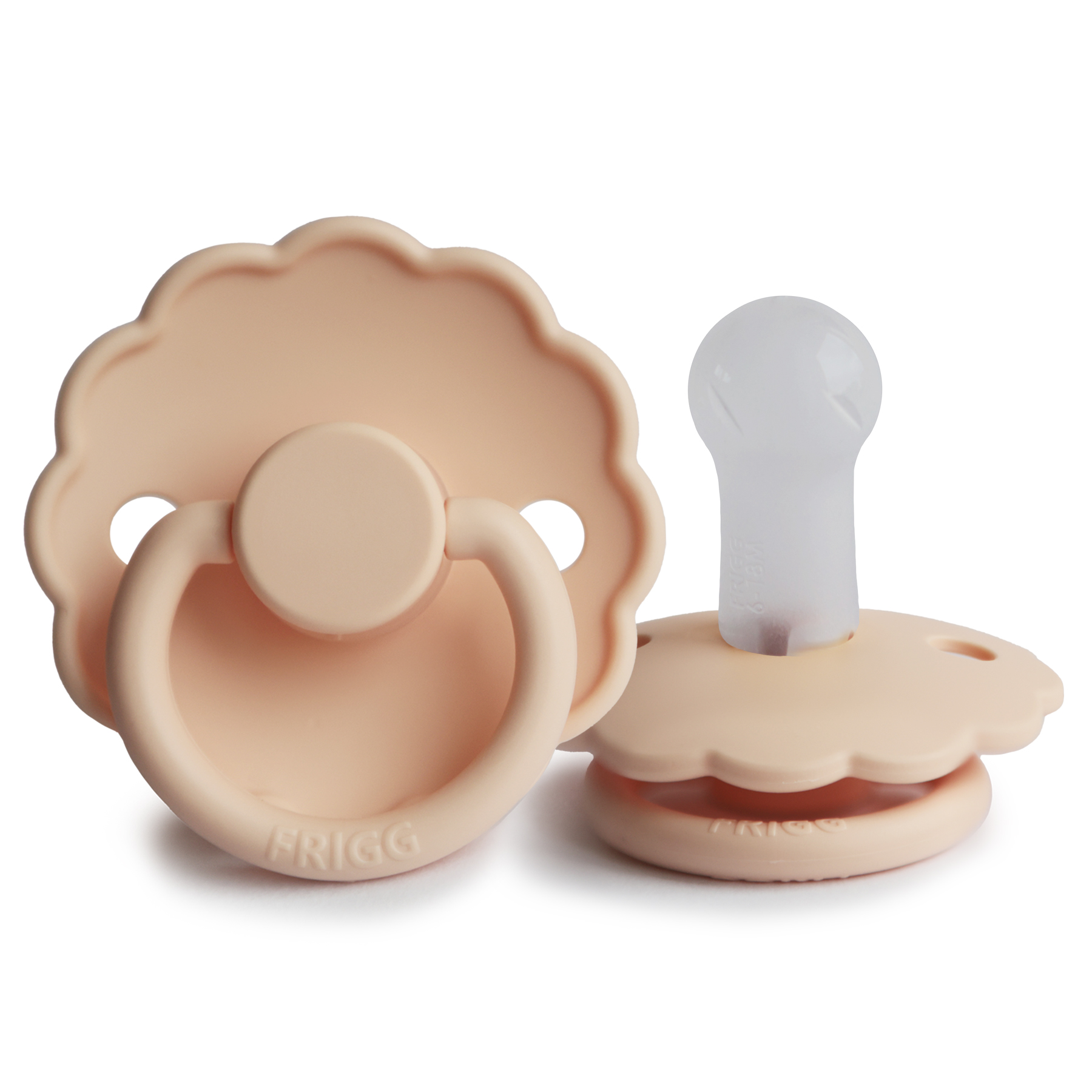 Smoczek FRIGG Daisy Silikon Pink Cream - Rozmiar 2