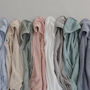 Mushie Ręcznik z kapturem 100% bawełna organiczna Gray