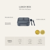 Citron Lunchbox ze Sztućcami - Dark Blue
