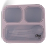 Citron Lunchbox ze Sztućcami - Purple