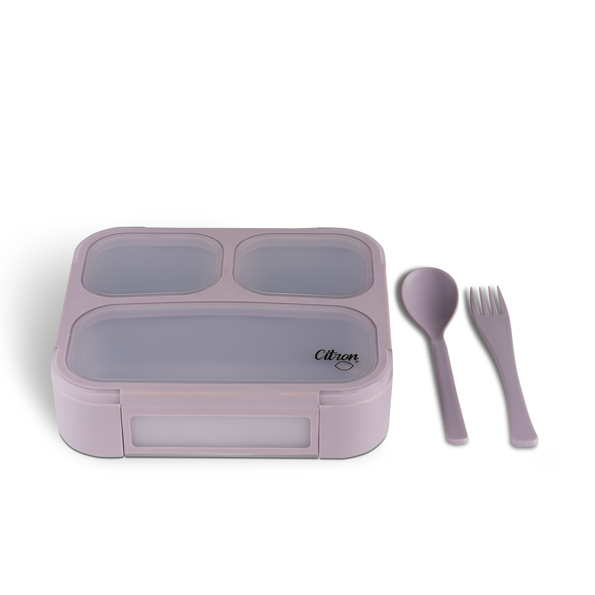 Citron Lunchbox ze Sztućcami - Purple