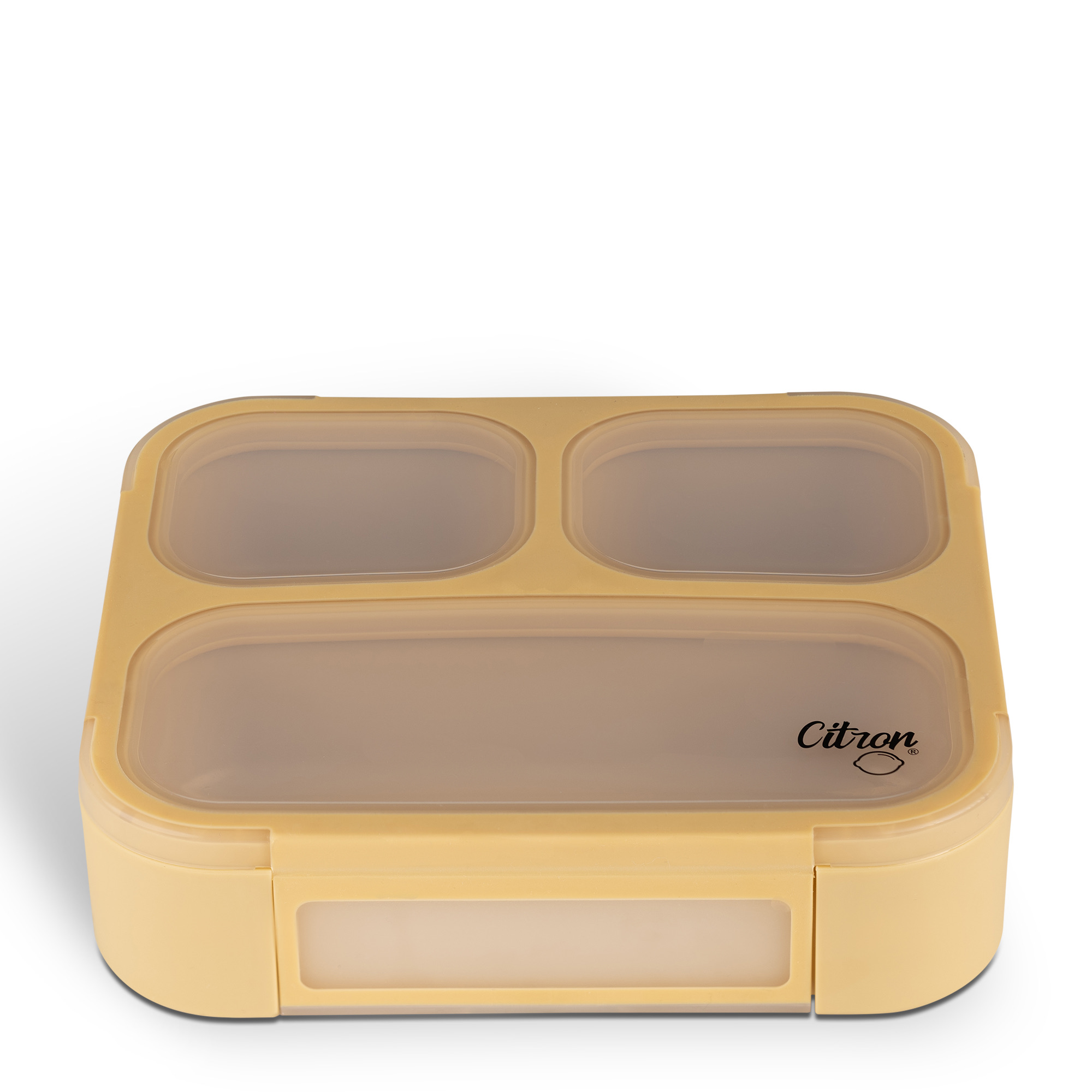 Citron Lunchbox ze Sztućcami - Yellow