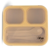 Citron Lunchbox ze Sztućcami - Yellow