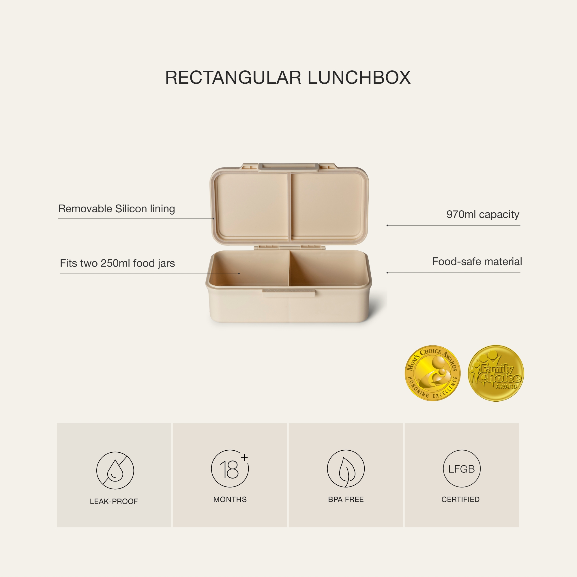 Citron Lunch Box Prostokątny - Vehicles