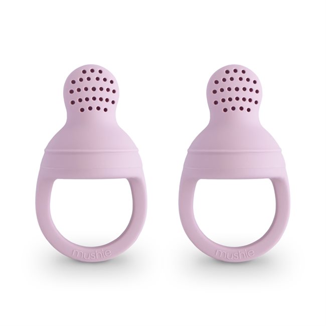 Mushie Gryzak na Przekąski 2-pack Soft Lilac