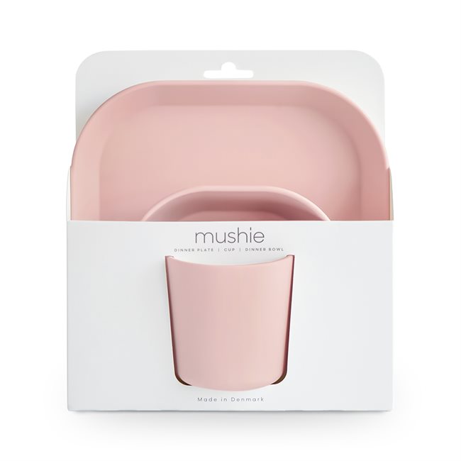 Mushie Zestaw Obiadowy z PP – Square Blush
