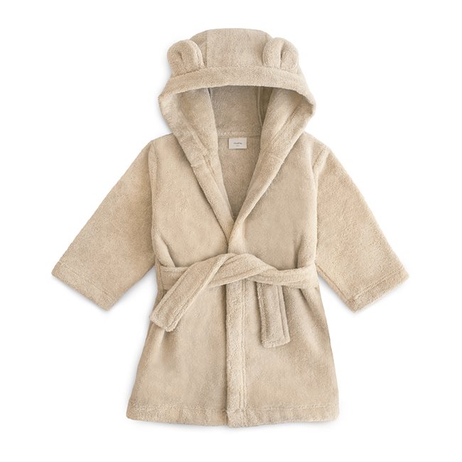 Mushie Szlafrok Bear - Fog 4-6lat
