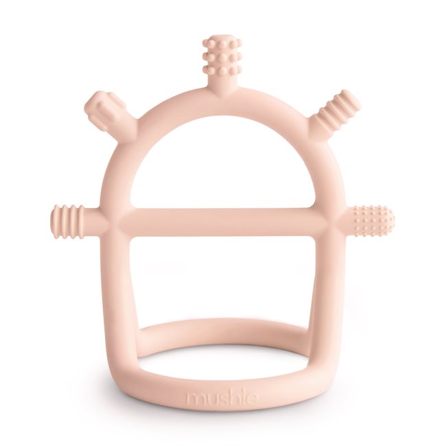 Mushie Gryzak Sensoryczny No-Drop – Blush