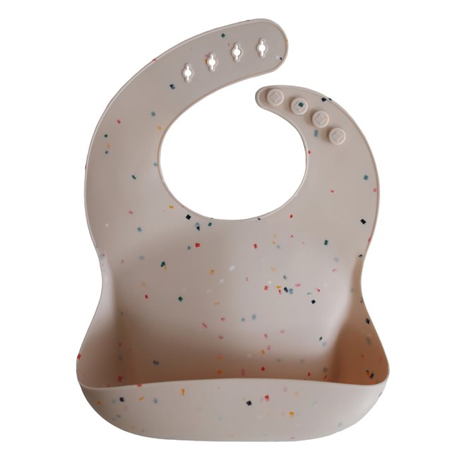 Mushie Śliniak Silikonowy Vanilla Confetti