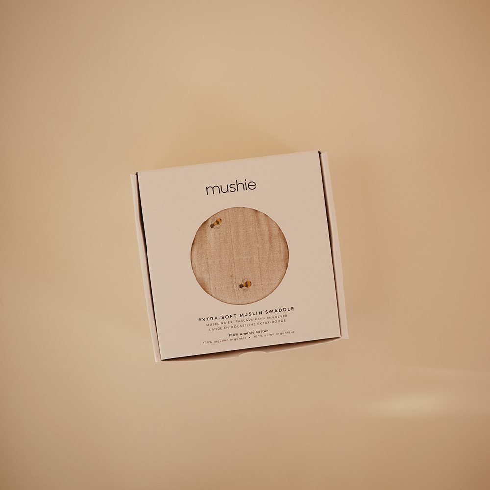 Mushie Otulacz z Organicznej Bawełny Fall Yellow
