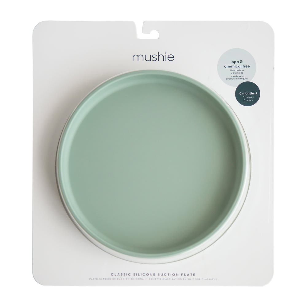 Mushie Talerzyk Silikonowy z Przyssawką Classic Cloudy Mauve