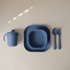 Mushie Miseczki Square Twilight Blue