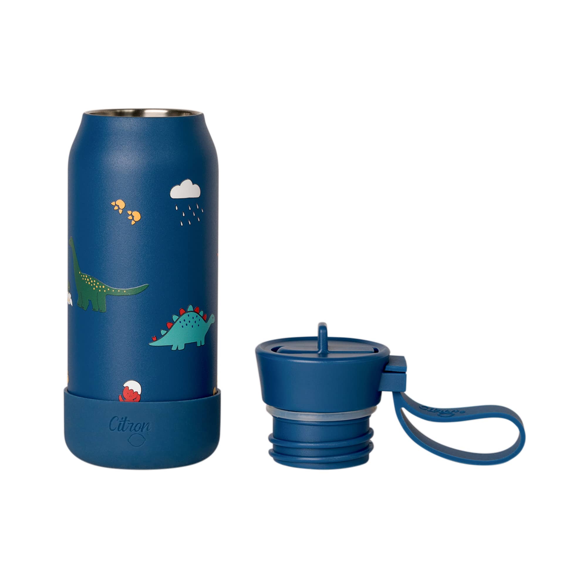 Citron Butelka Termiczna ze Stali Nierdzewnej 250ml - Blue Dino