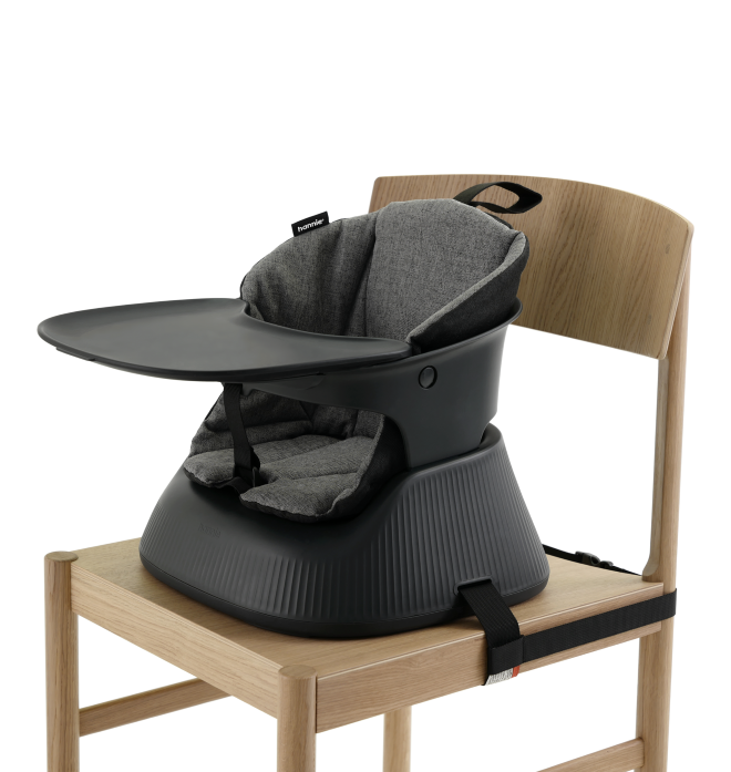 Hannie Przenośne krzesełko do karmienia - Charcoal Black
