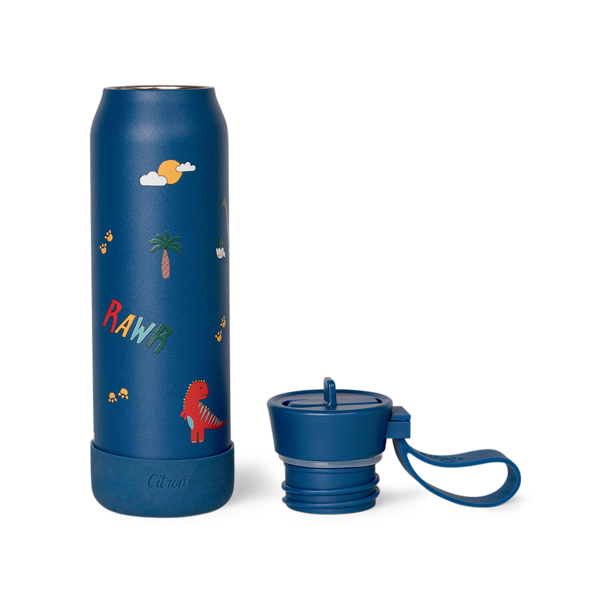 Citron Butelka Termiczna ze Stali Nierdzewnej 350ml - Blue Dino