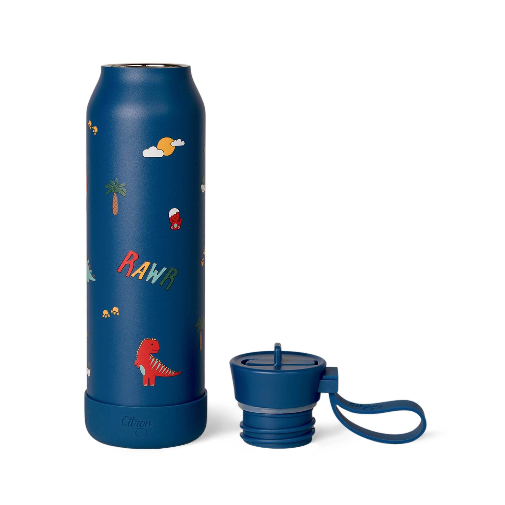 Citron Butelka Termiczna ze Stali Nierdzewnej 500ml - Blue Dino