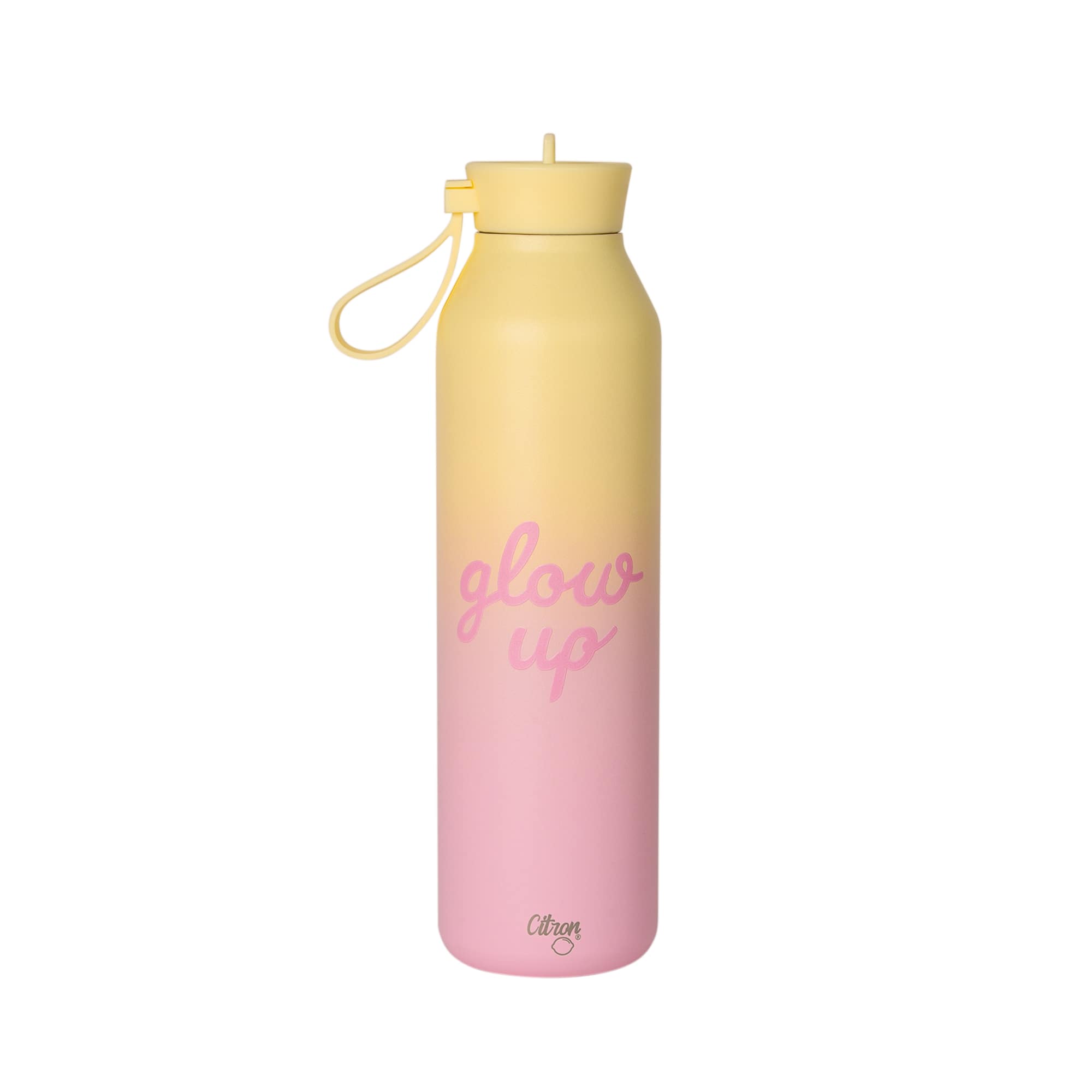 Citron Butelka Termiczna ze Stali Nierdzewnej 750ml - Glow Up Pink Yelllow