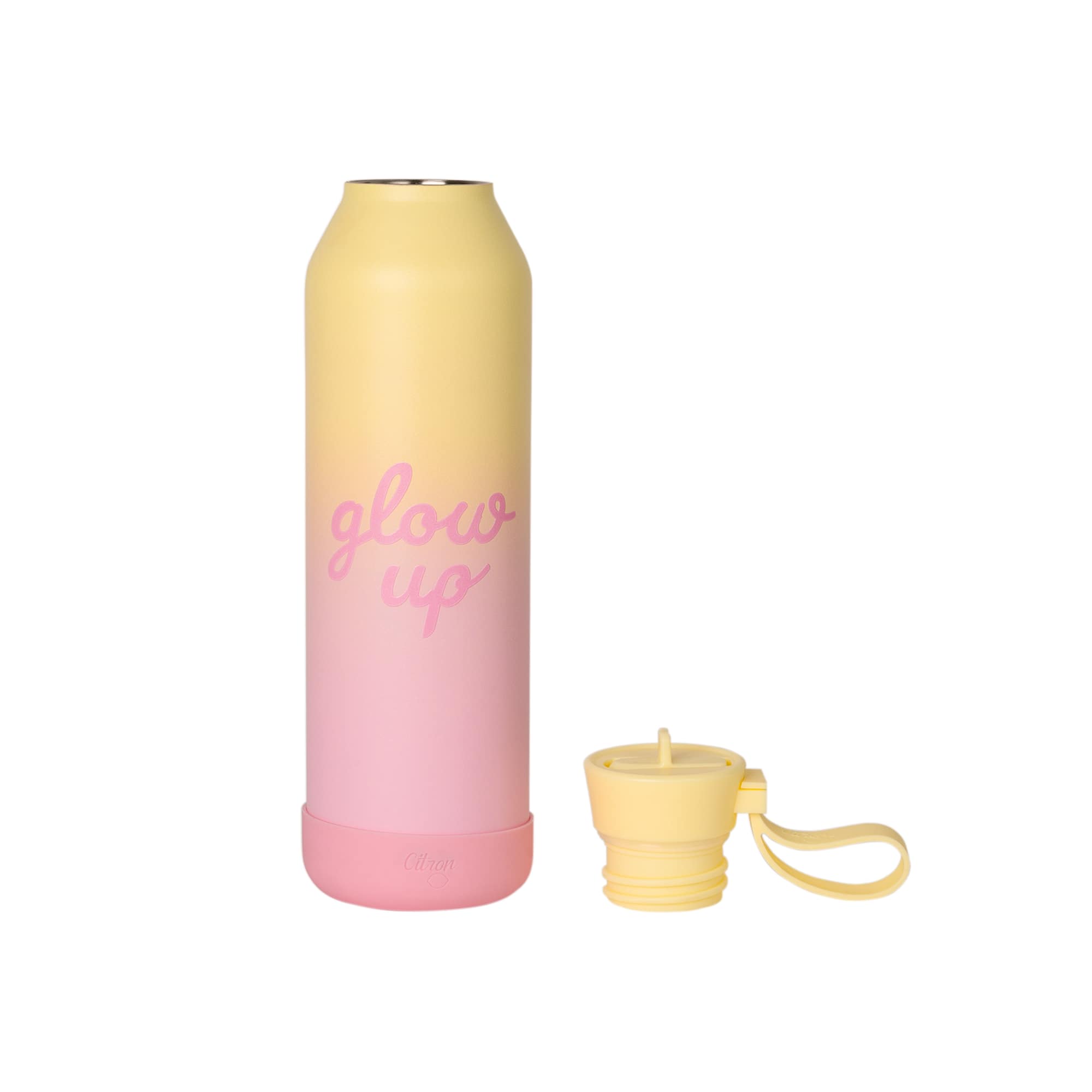 Citron Butelka Termiczna ze Stali Nierdzewnej 750ml - Glow Up Pink Yelllow