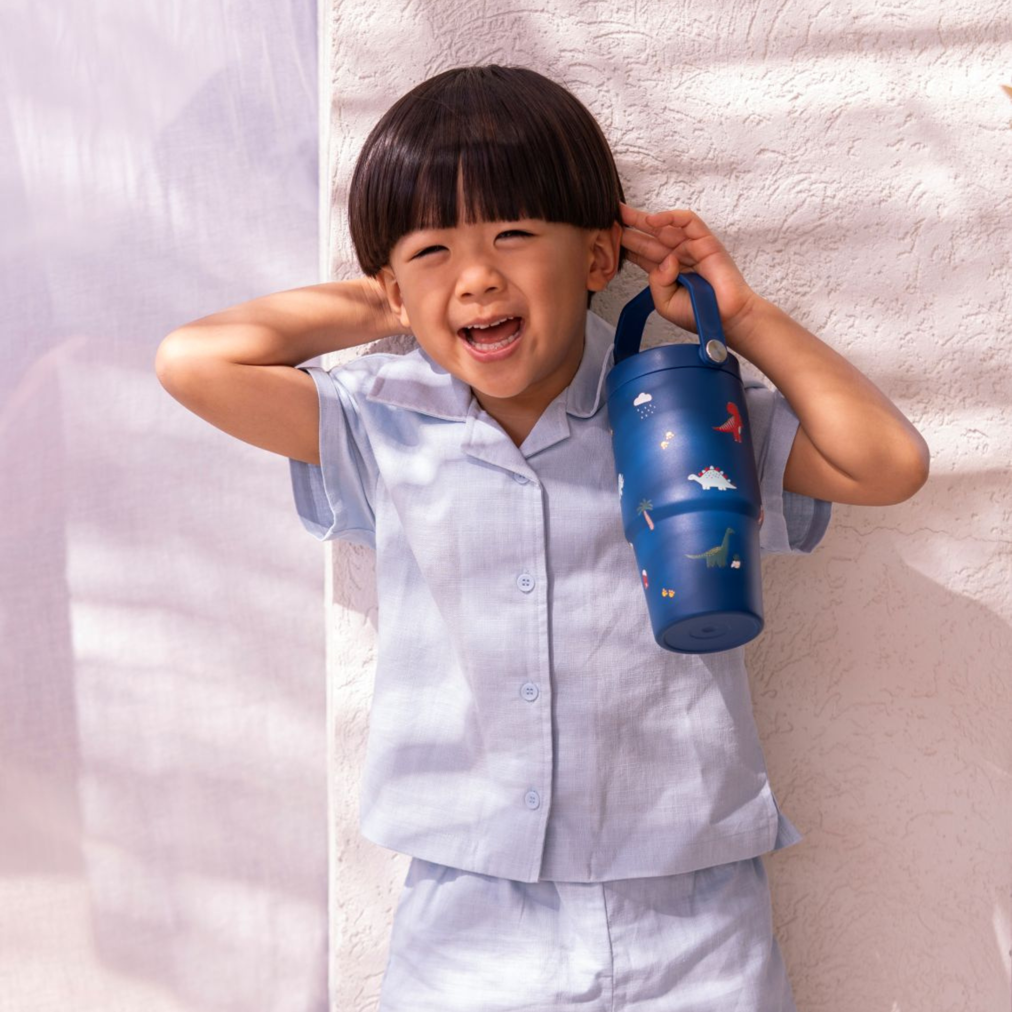 Citron Tumbler 600ml - Blue Dino