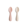 Mushie Łyżeczki Startowe dla Malucha – 2-pack Blush/Shifiting Sand