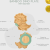 Citron Talerzyk Bambusowy z Przyssawką i Łyżeczką – Dino