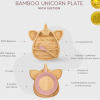 Citron Talerzyk Bambusowy z Przyssawką i Łyżeczką – Unicorn