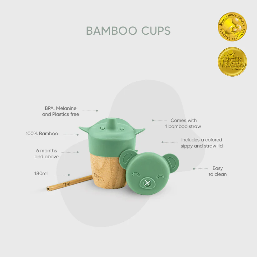 Citron Bambusowy Kubek Niekapek Green