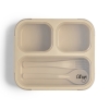 Citron Lunchbox ze Sztućcami - Beige