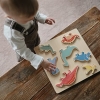 Mushie Drewniane Puzzle 3D – Dino