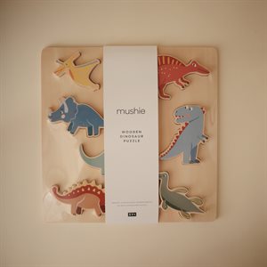 Mushie Drewniane Puzzle 3D – Dino