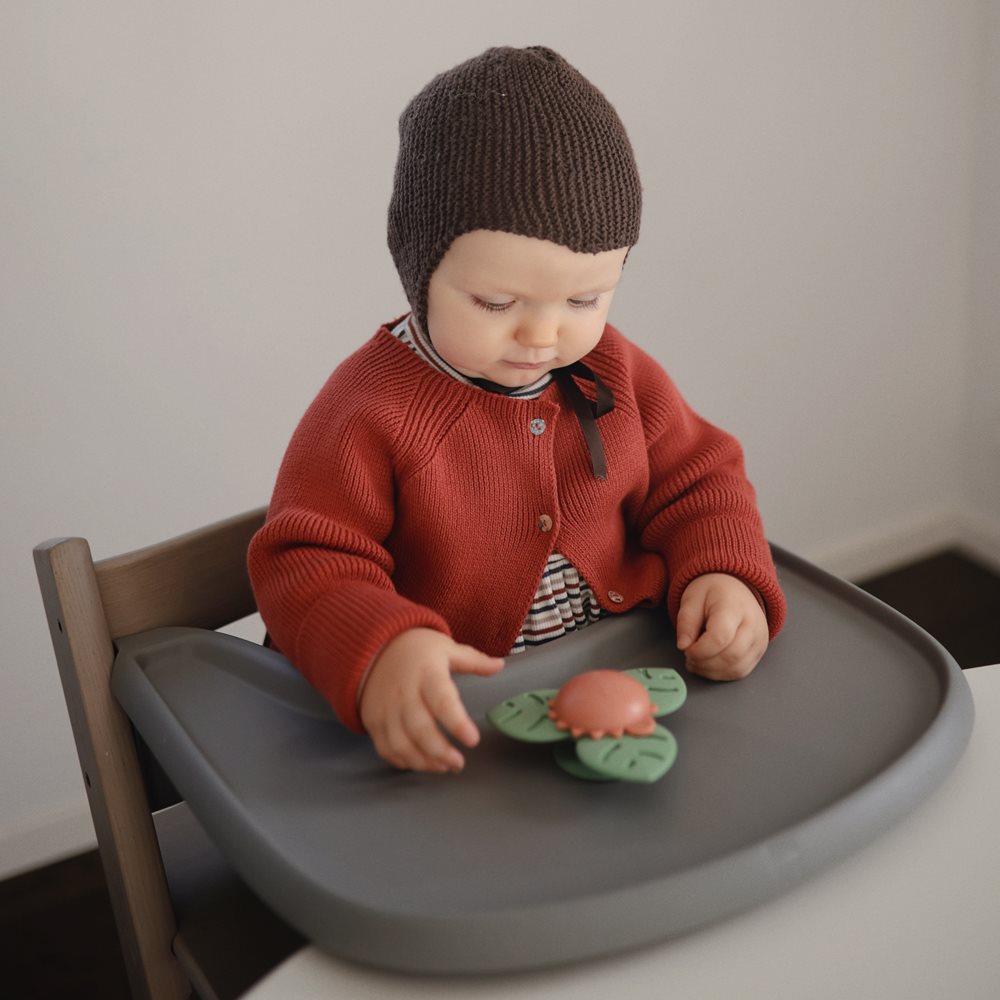 Mushie Spinner Sensoryczny z Przyssawką - Dino
