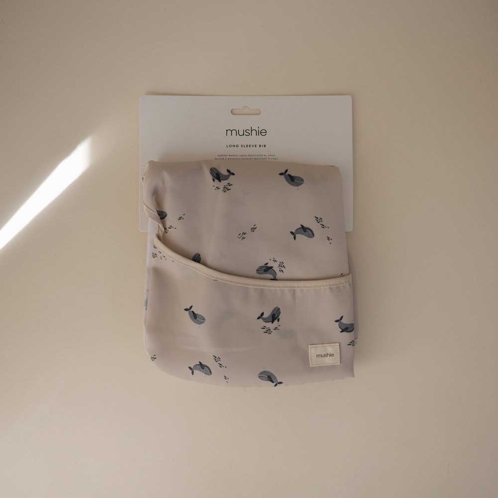 Mushie Śliniak z Długim Rękawem – Whales