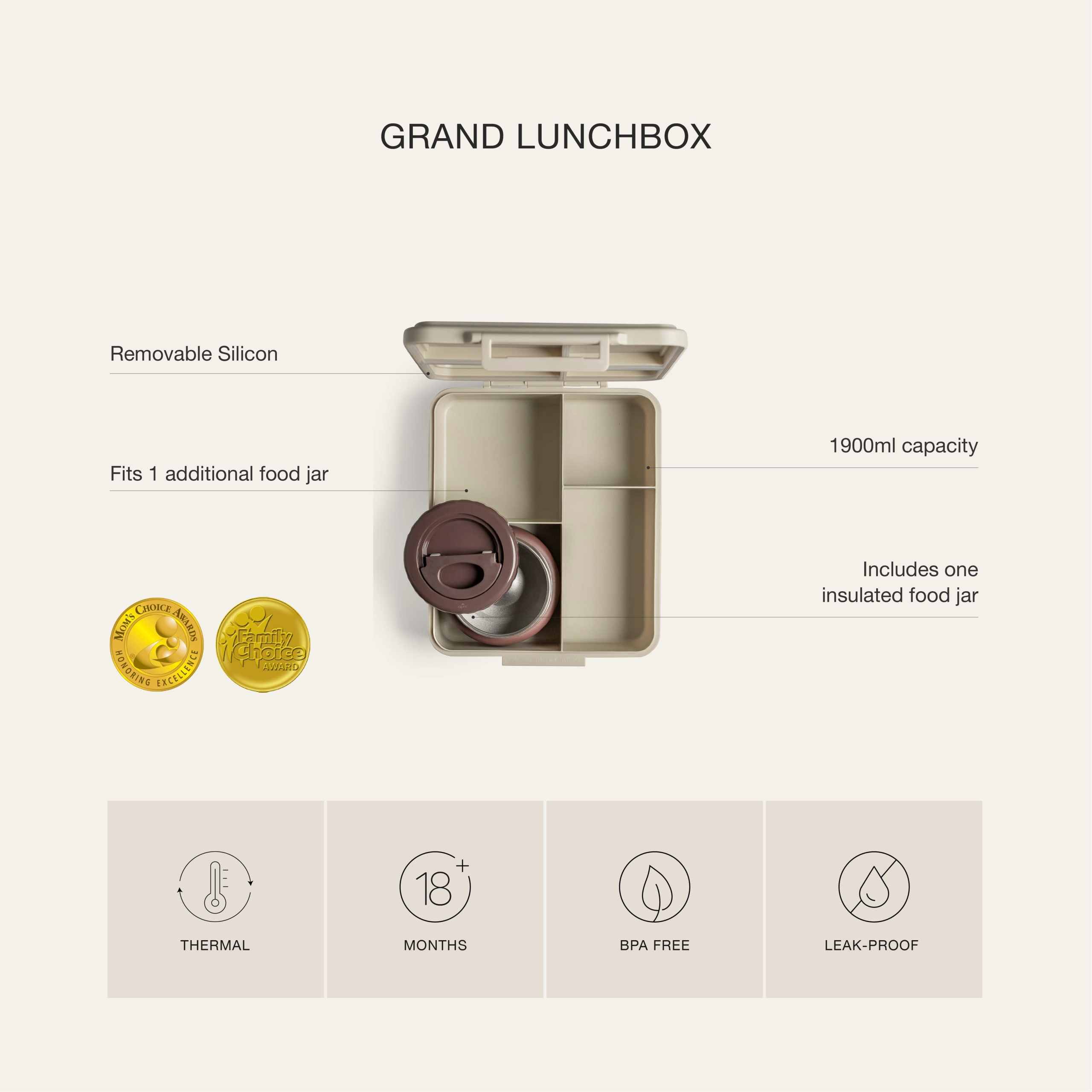 Citron Grand Lunch Box z Termosem - Cool Kid
