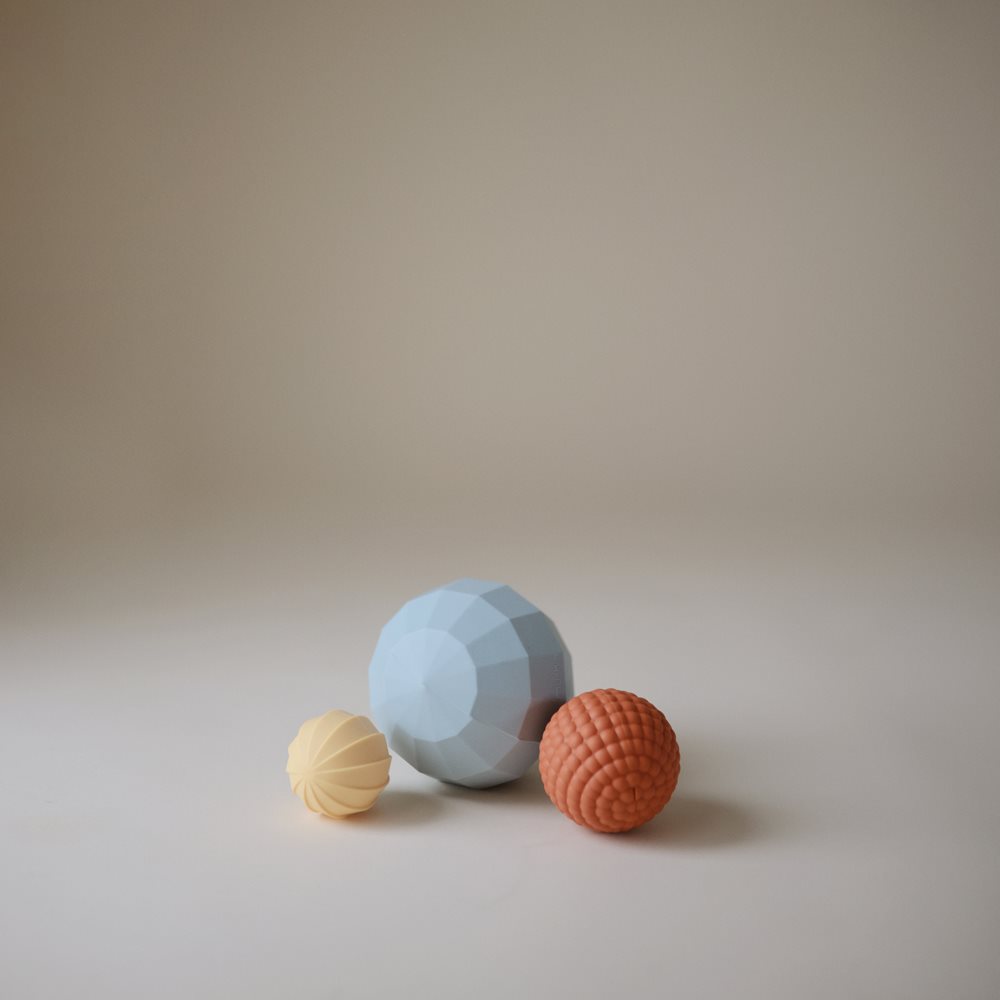 Mushie Kule Sensoryczne (Nesting Spheres) - Powder Blue