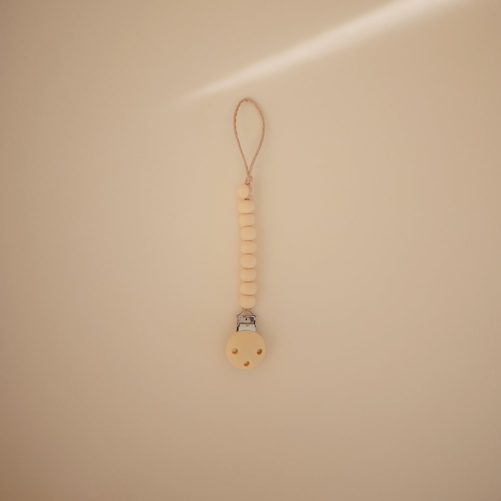 Mushie Silikonowa Zawieszka Hera - Pale Yellow