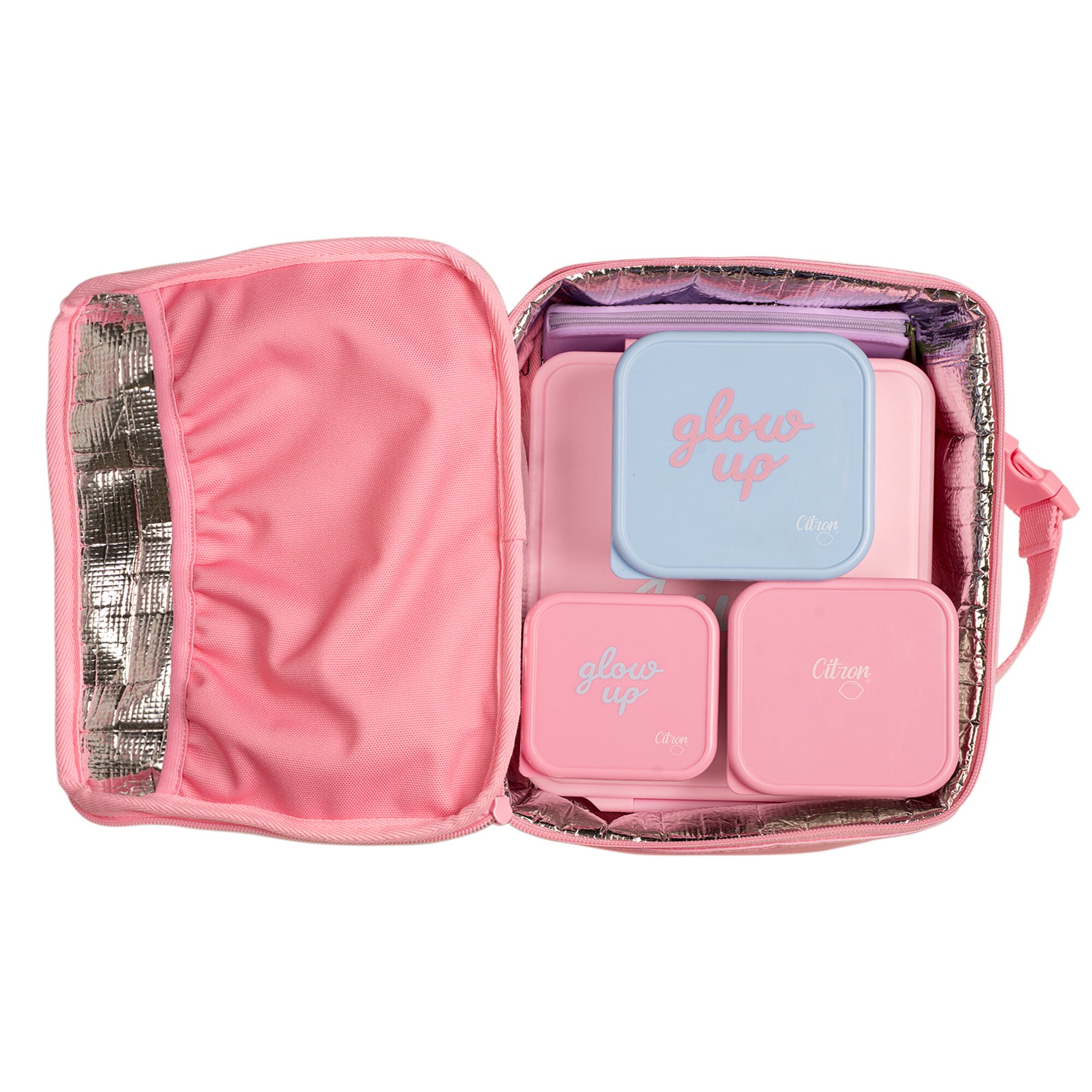 Citron Kwadratowa Torba na Lunch - Glow Up Pink